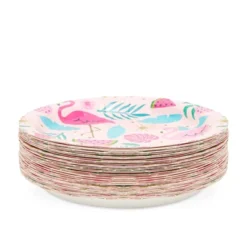 Sparkle And Bash 48 Pack Tropical Pink Flamingo Paper Plates For Luau Birthday Party Supplies Decorations, 7 In -Household Cleaning Supplies GUEST 629f72c9 4afd 41ab 8183 76df2ff7bfff