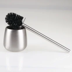 IDesign Forma Toilet Brush In Brushed Stainless Steel -Household Cleaning Supplies GUEST 64d88678 28f0 4730 8070 bac8ac4e3388