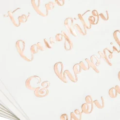 Sparkle And Bash 100 Pack White Wedding Dinner Napkins, To Love, Laughter And Happily Ever After, 4 X 8 In -Household Cleaning Supplies GUEST 66ac142d c55b 469f a2d9 5885bf589e6b