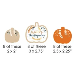 Big Dot Of Happiness Happy Thanksgiving - Paper Straw Decor - Fall Harvest Party Striped Decorative Straws - Set Of 24 -Household Cleaning Supplies GUEST 67d274e2 b14c 41d1 811b 72059247b959