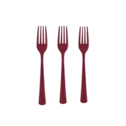 Exquisite Solid Color Plastic Utensil Cutlery Set Forks Spoons Knives- 150 Pack