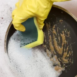 ELITRA HOME Heavy Duty Scrubber Sponge, With Smell Resistant Hydrophilic Foam Technology, Odorless - Green -Household Cleaning Supplies GUEST 6905df36 3641 415a 901e f77e6fc80513