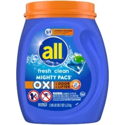 All Fresh Clean Oxi Odor Unit Dose Laundry Detergent - 60ct