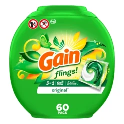 Gain Flings! Laundry Detergent Pacs - Original -Household Cleaning Supplies GUEST 69e5e143 1ad5 456b be09 77ed27ef957b