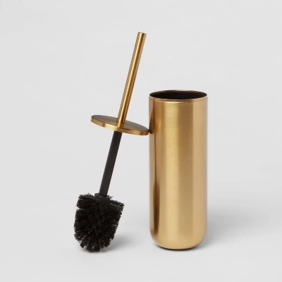Brushed Brass Toilet Bowl Brush Gold - Threshold™ 4 Brushed Brass Toilet Bowl Brush Gold - Threshold™ - Image 2