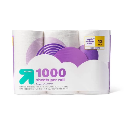 1000 Sheets Per Roll Toilet Paper - Up & Up™ 6 1000 Sheets Per Roll Toilet Paper - Up & Up™ - Image 4