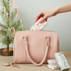 Sparkle And Bash 24 Pack Holiday Pocket Tissues, Christmas Party Favors, Travel Size Wipes In 4 Designs