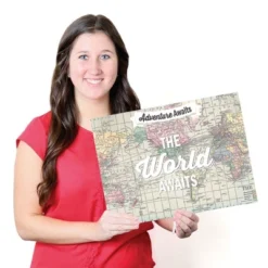 Big Dot Of Happiness World Awaits - Paper Travel Themed Birthday Party Coloring Sheets - Activity Placemats - Set Of 16 -Household Cleaning Supplies GUEST 70c0c794 cf7f 404b a25c 5679bdeae0c6