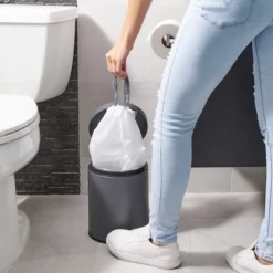 Plasticplace Drawstring Trash Bags, 4 Gallon, White (200 Count) -Household Cleaning Supplies GUEST 74e86584 0ca6 41de 8e3b e723498f0cfc 1