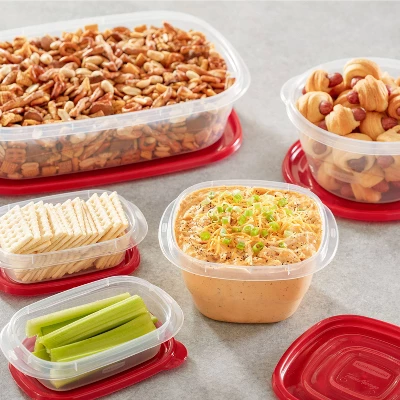 Rubbermaid Take Alongs 52pc Plastic Food Storage Container Set Clear 6 Rubbermaid Take Alongs 52pc Plastic Food Storage Container Set Clear - Image 4