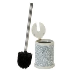 Toilet Brush With Self Closing Lid - Bath Bliss -Household Cleaning Supplies GUEST 7aa2b4d8 cd46 4252 b978 d6d659f3950a