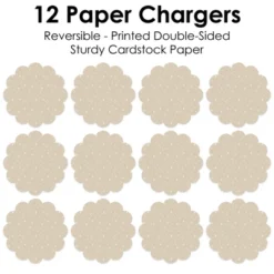 Big Dot Of Happiness Tan Confetti Stars - Simple Party Round Table Decorations - Paper Chargers - Place Setting For 12 -Household Cleaning Supplies GUEST 7adbb4c3 72d4 4db6 ba7f 512b85f33001