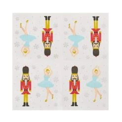 Juvale 100-Pack Nutcracker Princess Disposable Paper Cocktail Napkins, Christmas Holiday Party Supplies -Household Cleaning Supplies GUEST 8422ed8a b15f 4169 bed1 ef3142d7ba5a