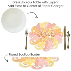 Big Dot Of Happiness Stay Groovy - Boho Hippie Party Round Table Decorations - Paper Chargers - Place Setting For 12 13 Big Dot Of Happiness Stay Groovy - Boho Hippie Party Round Table Decorations - Paper Chargers - Place Setting For 12 -Household Cleaning Supplies GUEST 85636621 8520 4f30 a3e6 949fe4caf9fd