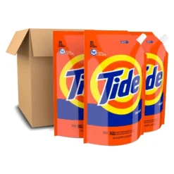 Tide Original Liquid Laundry Detergent Smart Pouch HE Turbo Clean - 135 Fl Oz/3pk