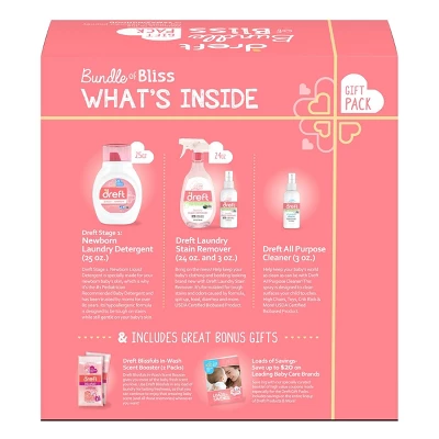 Dreft Bundle Of Bliss Laundry Detergent Gift Pack - 6ct 3 Dreft Bundle Of Bliss Laundry Detergent Gift Pack - 6ct