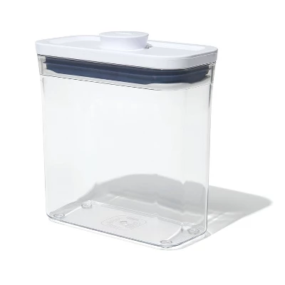 OXO POP 1.2qt Plastic Slim Rectangle Airtight Food Storage Container White 3 OXO POP 1.2qt Plastic Slim Rectangle Airtight Food Storage Container White