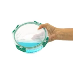 JoyJolt 24 Piece Fluted Glass Food Storage Containers With Leakproof Lids Set - Green -Household Cleaning Supplies GUEST 916ccaf9 c87c 4566 89ab 78e1e053575f