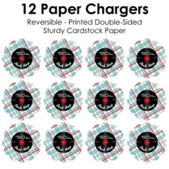 Big Dot Of Happiness 50’s Sock Hop - 1950s Rock N Roll Party Round Table Decorations - Paper Chargers - Place Setting For 12 -Household Cleaning Supplies GUEST 947d37d1 a3e4 4dab 9ed4 b666926c8df9