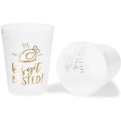 Sparkle And Bash 16 Pack Friendsgiving Plastic Cups, Let’s Get Basted Gold Foil Design, Thanksgiving 16oz -Household Cleaning Supplies GUEST 95d58df4 044a 4ae0 bc42 f3a89c290f85