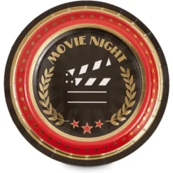 Blue Panda 48 Pack Paper Plates Movie Night Party Decorations (7 Inches) -Household Cleaning Supplies GUEST 99759728 c2ac 4188 84a8 f355817eee1b