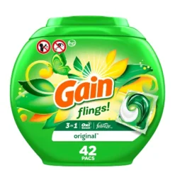 Gain Flings! Laundry Detergent Pacs - Original -Household Cleaning Supplies GUEST 99a617ec be7e 46cd b064 1ce7b9a4bb9c