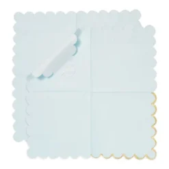 Sparkle And Bash 150 Pack Scalloped Gold Foil Cocktail Paper Napkins For Party Supplies, 5 Pastel Colors, 5x5 In -Household Cleaning Supplies GUEST 9b37cefa 6555 4dd6 944b 82ab2b3802d0