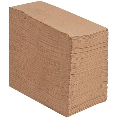 Juvale 200-Pack Disposable Bamboo Kraft Paper Cocktail Napkins 7.8"x4.4" Brown Party Supplies 5 Juvale 200-Pack Disposable Bamboo Kraft Paper Cocktail Napkins 7.8"x4.4" Brown Party Supplies - Image 3