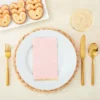 Sparkle And Bash 50 Pack Pink Paper Dinner Napkins With Gold Foil Scalloped Edges For Birthday Party, Wedding, 3-Ply, 4 X 8 In -Household Cleaning Supplies GUEST 9cec52dc 8dbc 41a6 8f2a e9303c704b98