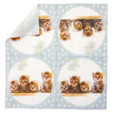 Sparkle And Bash 100 Pack Kitten Luncheon Paper Napkins For Cat Birthday Party Supplies Decorations, 6.5 In 9 Sparkle And Bash 100 Pack Kitten Luncheon Paper Napkins For Cat Birthday Party Supplies Decorations, 6.5 In - Image 7