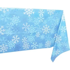 Blue Panda 3 Pack Snowflake Tablecloth For Holiday Christmas Party, Blue (54 X 108 In) -Household Cleaning Supplies GUEST 9d847811 13e1 4cba 848e 0508777e88e5