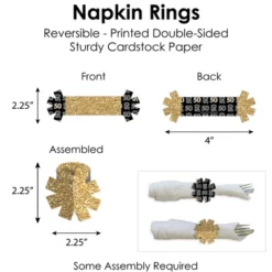 Big Dot Of Happiness Adult 50th Birthday - Gold - Birthday Party Paper Charger And Table Decorations - Chargerific Kit - Place Setting For 8 -Household Cleaning Supplies GUEST 9eb471e5 dfc8 4d5f a5d0 85cd39173d01