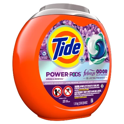 Tide Power Pods Febreze Odor Eliminator Laundry Detergent - Spring And Renewal 4 Tide Power Pods Febreze Odor Eliminator Laundry Detergent - Spring And Renewal - Image 2
