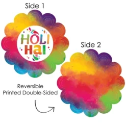 Big Dot Of Happiness Holi Hai - Festival Of Colors Party Round Table Decorations - Paper Chargers - Place Setting For 12 -Household Cleaning Supplies GUEST a5f00228 378f 46b0 af83 e13286567ae2