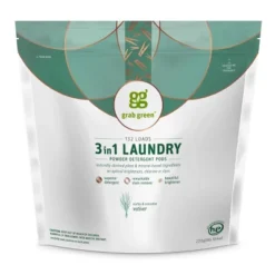 Grab Green 3 In 1 Laundry Detergent Pods, Vetiver Scent -Household Cleaning Supplies GUEST a966ecfb 7c02 4ad6 90e5 8b660e7263f0