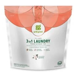 Grab Green 3 In 1 Laundry Detergent Pods, Gardenia Scent -Household Cleaning Supplies GUEST aaebf709 622f 47d4 9a60 4dbb258bf177