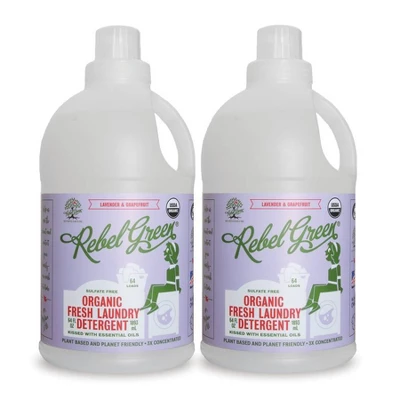 Rebel Green Lavender & Grapefruit Laundry Detergent - 64oz/2ct 3 Rebel Green Lavender & Grapefruit Laundry Detergent - 64oz/2ct