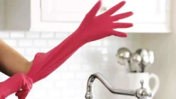 Casabella Premium Waterblock Cleaning Gloves Pink - 2 Pair (4 Gloves) -Household Cleaning Supplies GUEST ad22cc95 3538 4750 b888 a3d030ee45e8