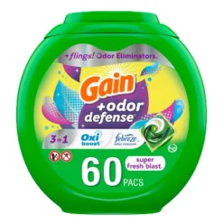 Gain Flings Super Fresh 3-in-1 With Febreze And Oxi Odor Defense Liquid Laundry Detergent Pacs 25 Gain Flings Super Fresh 3-in-1 With Febreze And Oxi Odor Defense Liquid Laundry Detergent Pacs -Household Cleaning Supplies GUEST ae31496c 7d9e 4144 bae6 724524b9cff5