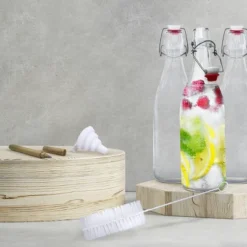 Nevlers Round Airtight Swing Top Bottles - Glass 17oz (12pk) -Household Cleaning Supplies GUEST b064a030 78e9 4ae6 bdc7 c6107f198b33