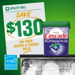 Cascade Mountain Platinum Plus Action Pacs Dishwasher Detergent - 33.8oz/52ct 21 Cascade Mountain Platinum Plus Action Pacs Dishwasher Detergent - 33.8oz/52ct -Household Cleaning Supplies GUEST b1ace474 5fdf 4641 9643 ae636ccc6a17 1