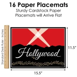 Big Dot Of Happiness Red Carpet Hollywood - Party Table Decorations - Movie Night Party Placemats - Set Of 16 -Household Cleaning Supplies GUEST b384815f ac76 4ae6 aee9 41c541c81539