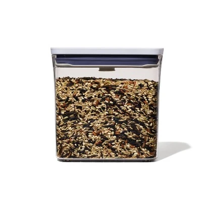 OXO POP 1.2qt Plastic Slim Rectangle Airtight Food Storage Container White 7 OXO POP 1.2qt Plastic Slim Rectangle Airtight Food Storage Container White - Image 5