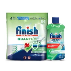 Finish Quantum 0% Dishwasher Detergent Tabs - 28.2oz/64ct -Household Cleaning Supplies GUEST bf582c36 90f3 4849 99df 3b5d9b695e49 1