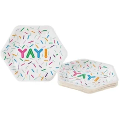 Blue Panda Disposable Plates - 24-Count Paper Plates, Hexagon Plates, Kids Birthday Party Supplies, 9x8 Inches -Household Cleaning Supplies GUEST c041dd03 4ea2 47dd 87fc 20d1f21a3e2b