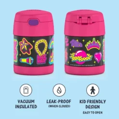 THERMOS FUNTAINER 10 Ounce Stainless Steel Vacuum Insulated Kids Food Jar With Spoon, That Girl Lay Lay