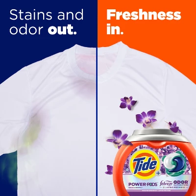 Tide Power Pods Febreze Odor Eliminator Laundry Detergent - Spring And Renewal 6 Tide Power Pods Febreze Odor Eliminator Laundry Detergent - Spring And Renewal - Image 4