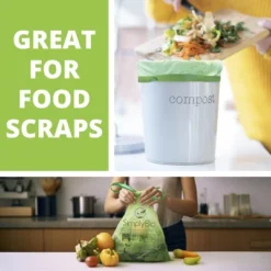 Simply Bio 3 Gal. 1 Mil. Compostable Trash Bags With Drawstring, Heavy-Duty, 50-Count 12 Simply Bio 3 Gal. 1 Mil. Compostable Trash Bags With Drawstring, Heavy-Duty, 50-Count -Household Cleaning Supplies GUEST c174adcb d254 4988 99b7 5967d24b1d9f