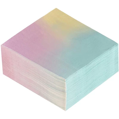 Blue Panda 150-Pack Rainbow Pastel Disposable Paper Napkins Party Supplies 6 Blue Panda 150-Pack Rainbow Pastel Disposable Paper Napkins Party Supplies - Image 4