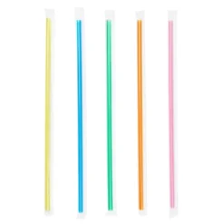 Stockroom Plus 600 Bulk Pack Long Drinking Straws, Disposable Plastic Straw Individually Wrapped, 5 Colors, 10.2 In -Household Cleaning Supplies GUEST c5529cf5 2023 40e7 9fd3 136ff272b4fa